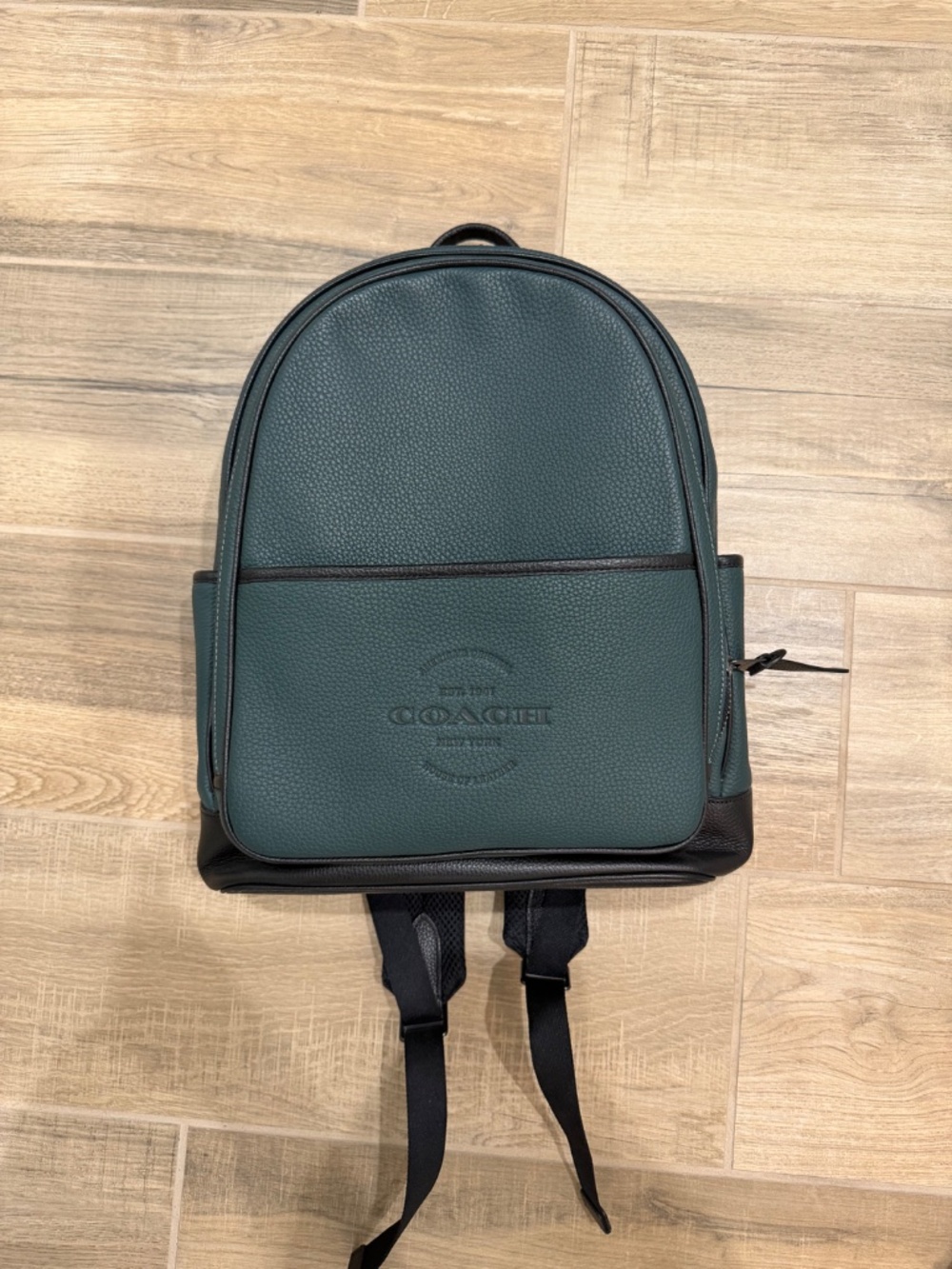 Dark Green Coach Backpack